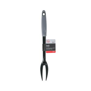 Chef Craft Nylon Handle Easy to Use Dishwasher Safe Meat Fork Black and Grey 13inch 12040